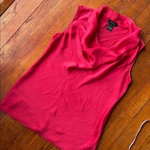 Spense top bright coral pink color